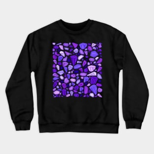 Crystals pattern Crewneck Sweatshirt